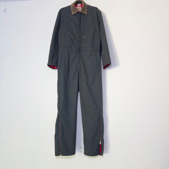 WALLS Blizzard Pruf Vintage Green Insulated Work Coveralls Overalls M Medium - Picture 1 of 8
